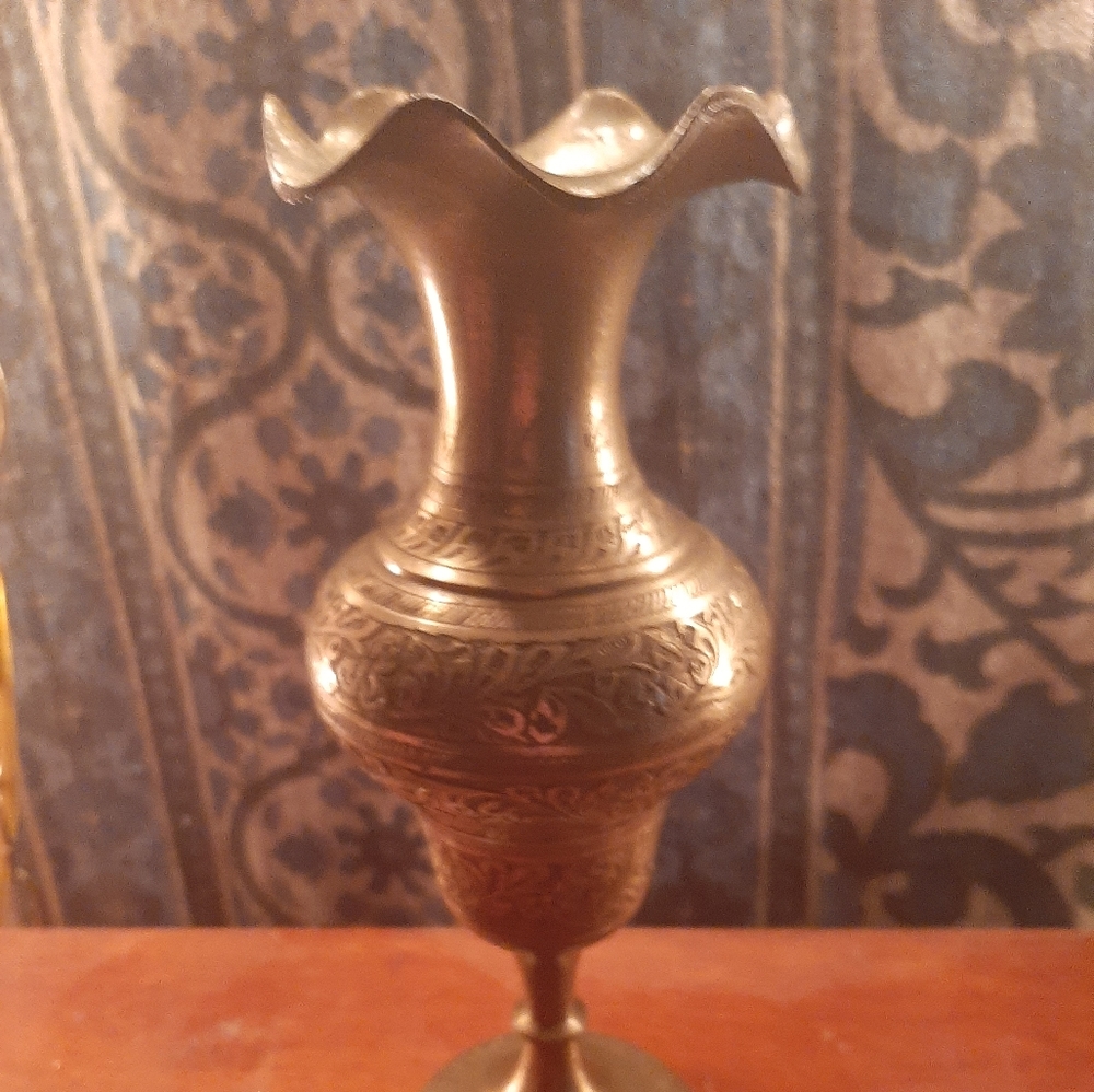 Antique Brass Vase